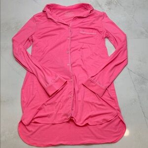 PINK Victoria's Secret Hot Pink Crewneck Sleep Tee